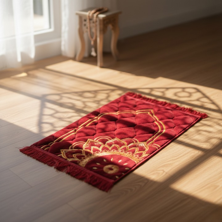 Travel Friendly Velvet Prayer Mat