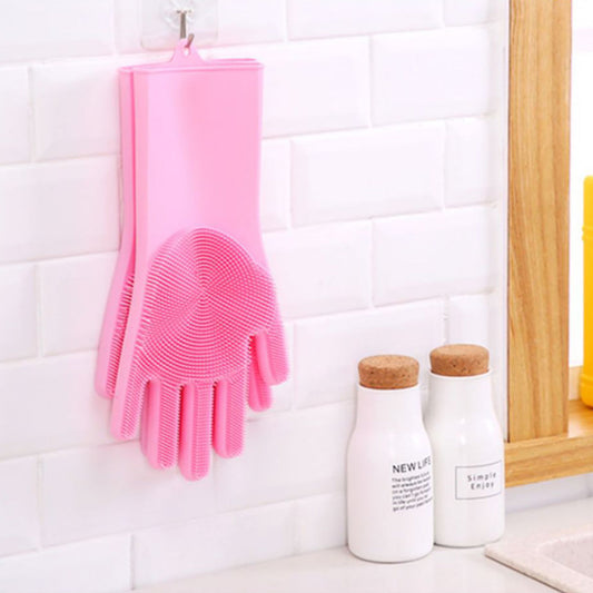 2pcs Silicone Washing Gloves