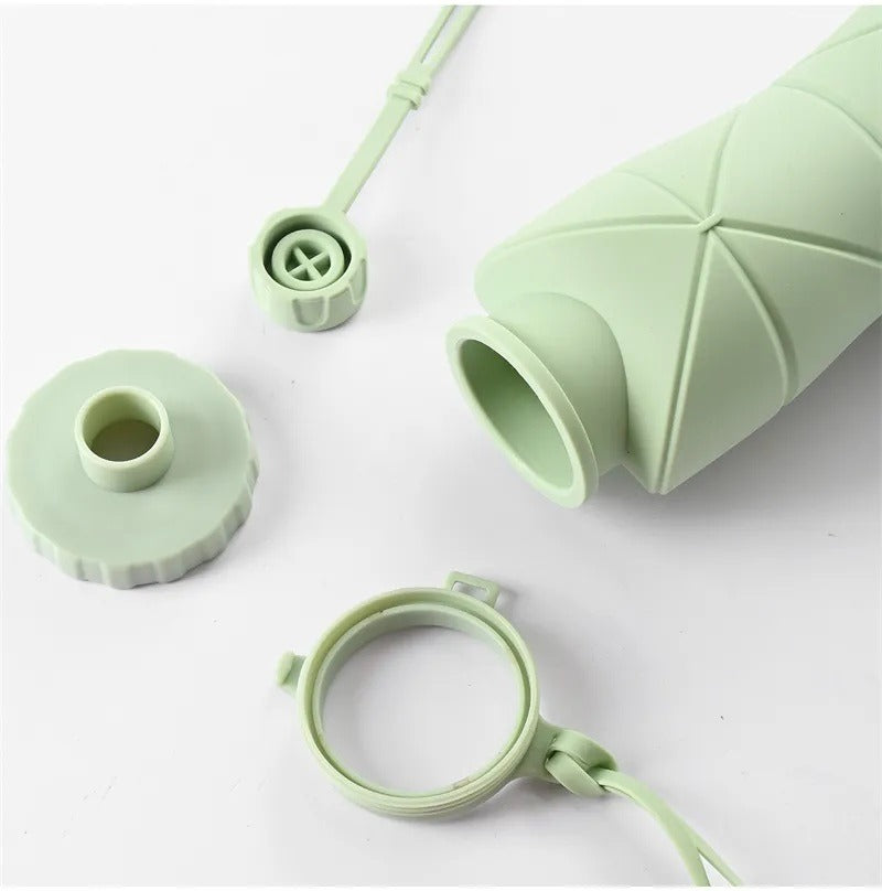 Portable Foldable Water Bottle | BPA Free Silicone | Outdoor,school & Travel Essential