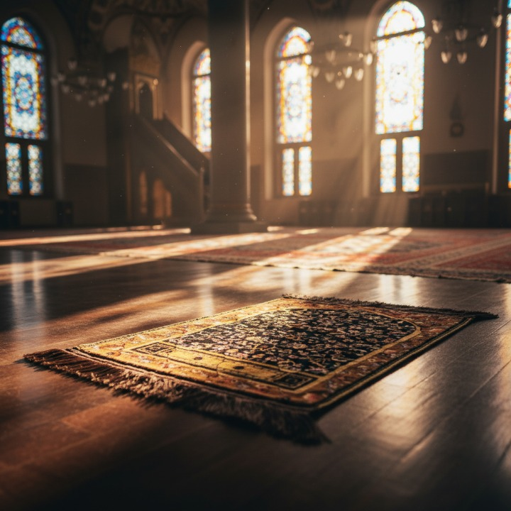Travel Friendly Velvet Prayer Mat