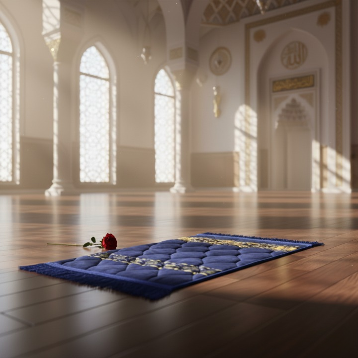 Travel Friendly Velvet Prayer Mat