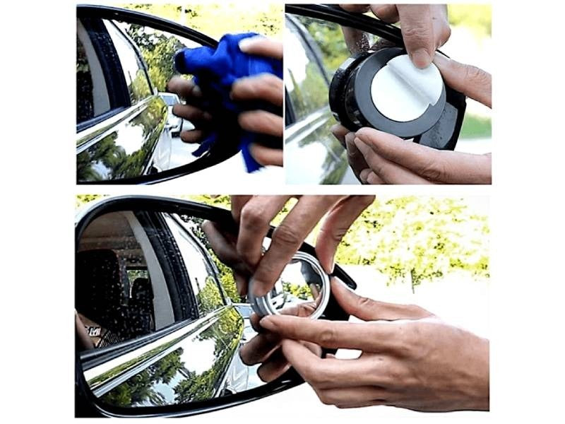 Blindspot Rearview Convex Mirror 2pcs | Wide Angle Anti Glare Side Mirror for Cars & Vehicles
