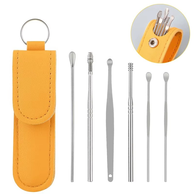 Ear Wax Cleaning Kit 6 Pcs Ear Picks